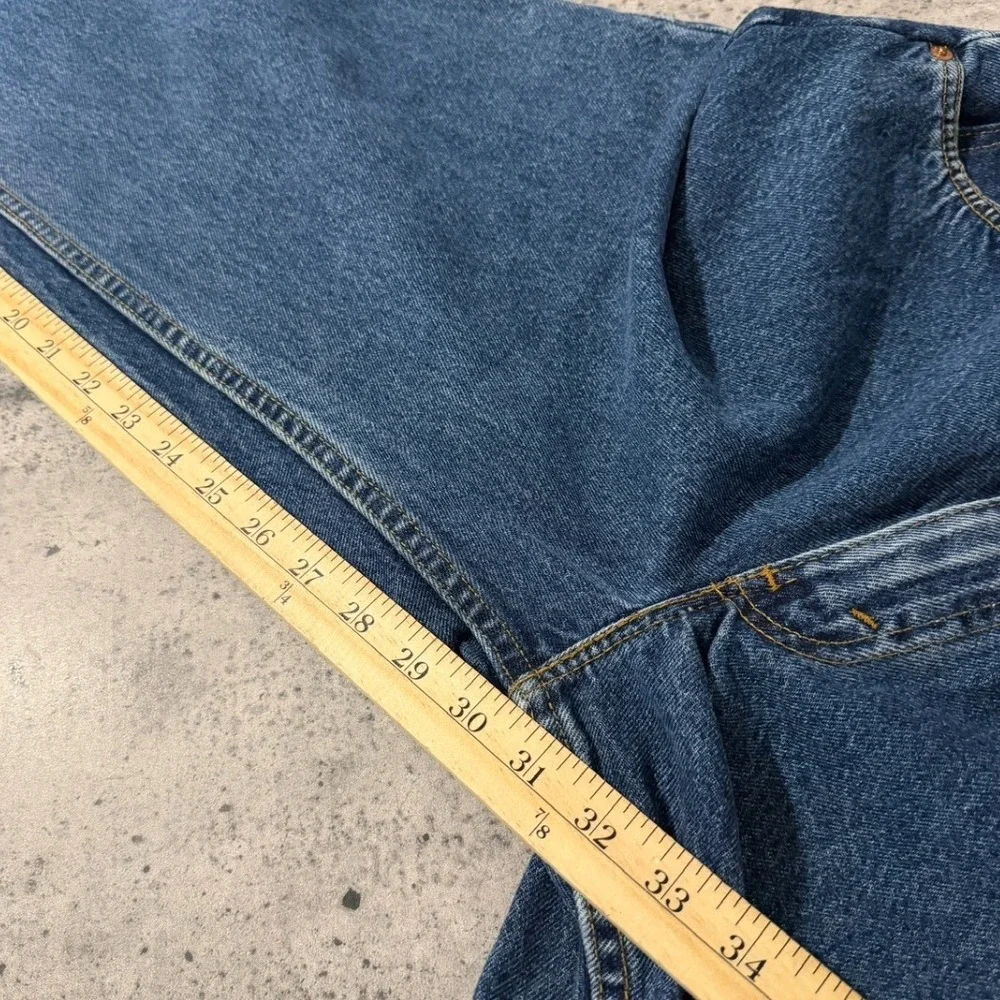 Vintage Levis 560 Orange Tab Jeans Mens 33x32 Loose Fit Straight Leg Blue USA - Picture 7 of 8